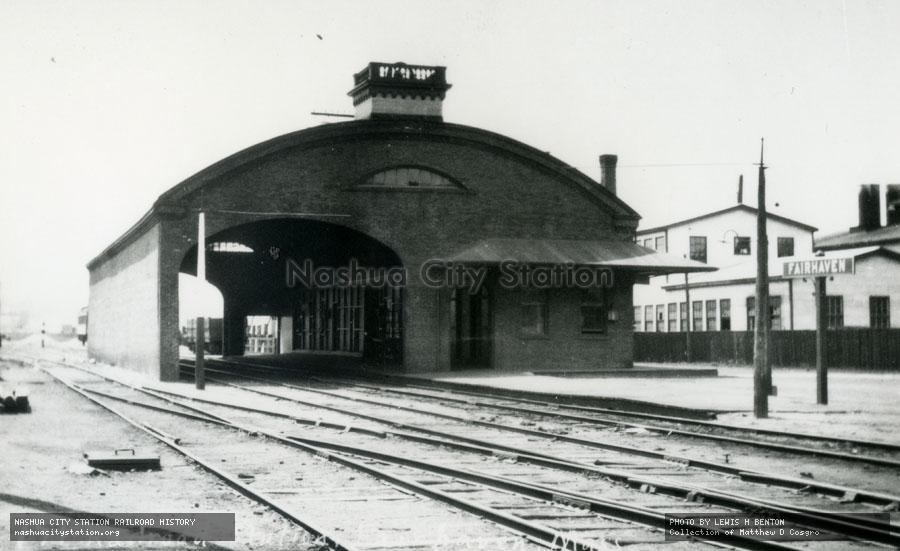 Postcard: Railroad Station, Fairhaven, Massachusetts